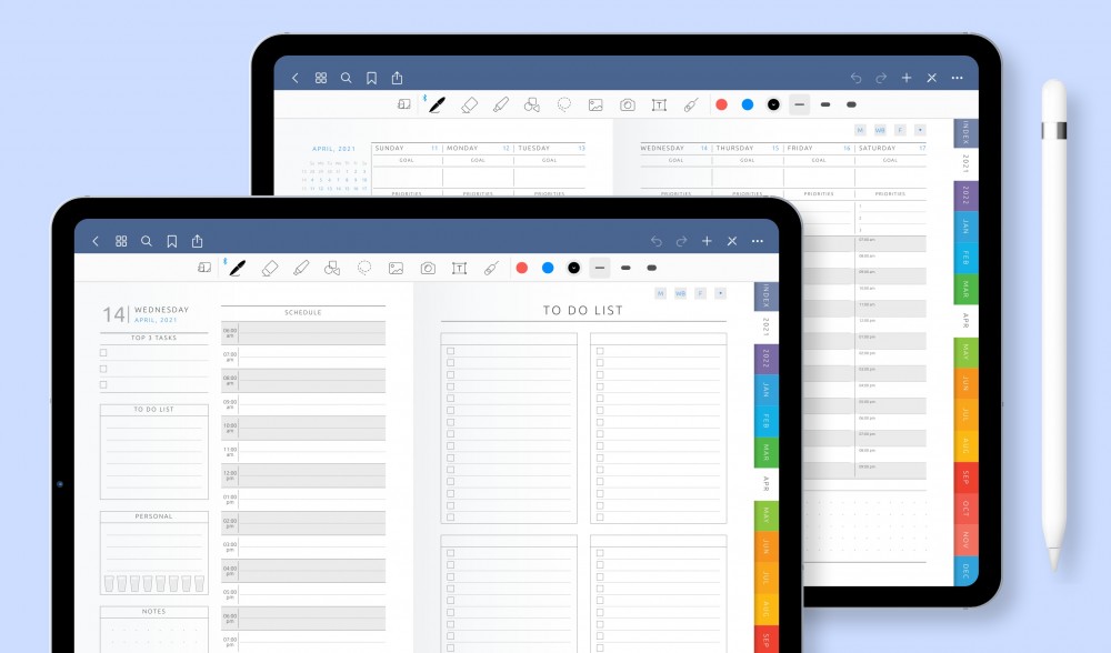 Digital Daily Planners