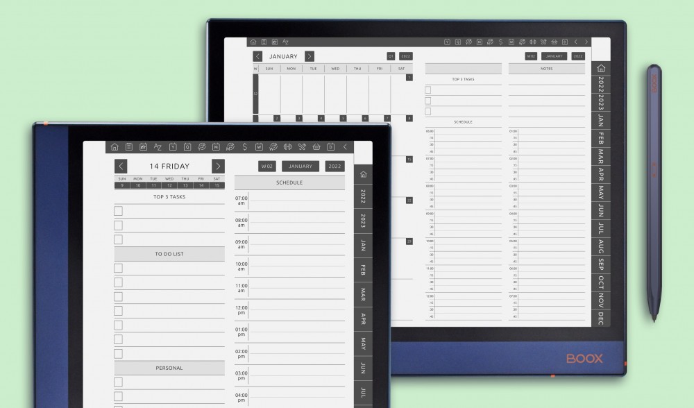 Daily Planners for BOOX Note