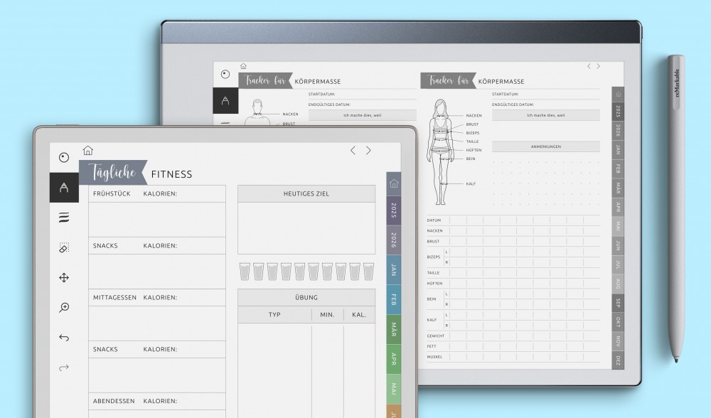 reMarkable Fitness-Planer