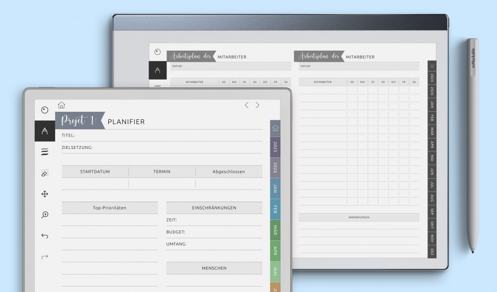 Geschäftsplaner für reMarkable