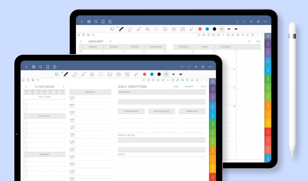 Digital Templates for Noteshelf