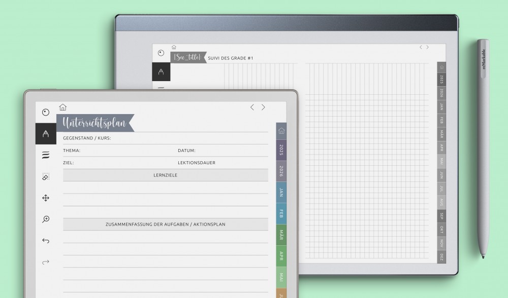 reMarkable Planer für Lehrer