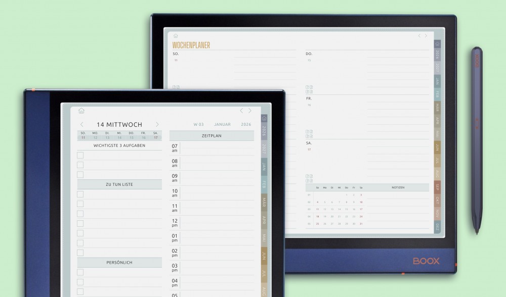 Tagesplaner für BOOX Note