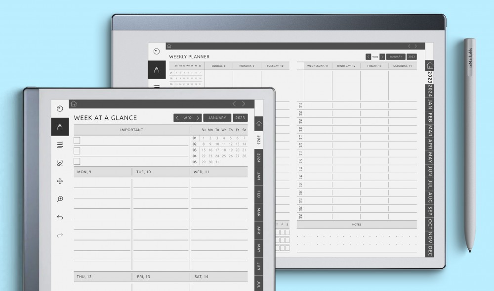 reMarkable Weekly Planners & Templates