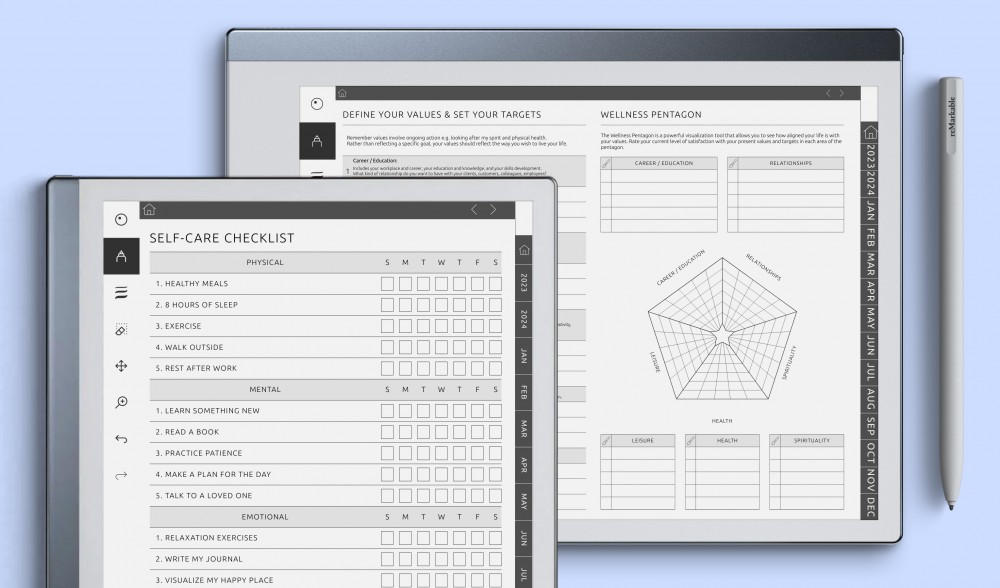 reMarkable Wellness Planners & Templates