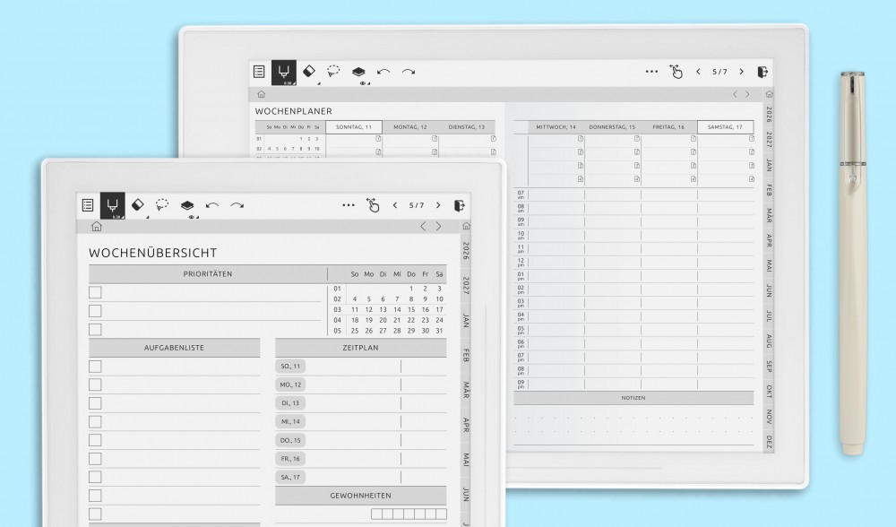 Wochenplaner für Supernote