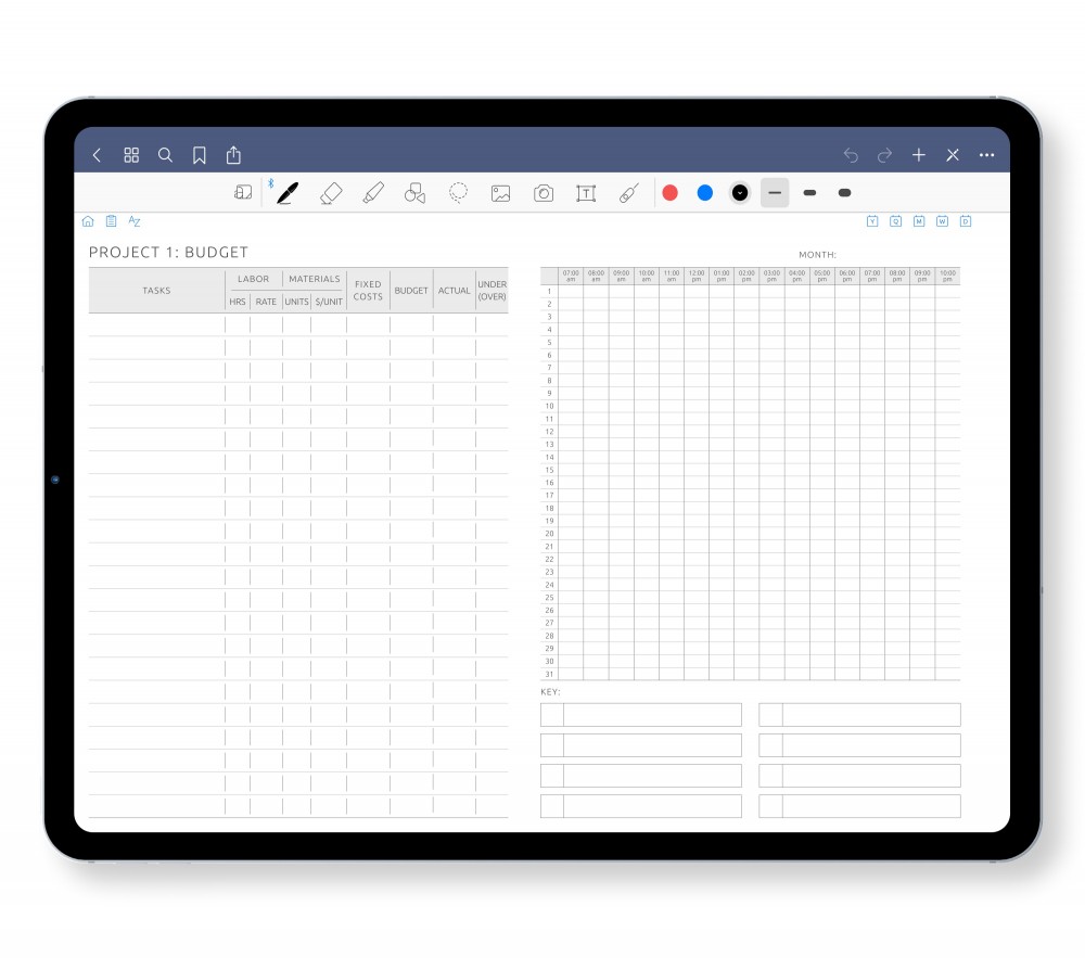 Budget  for Digital Planner