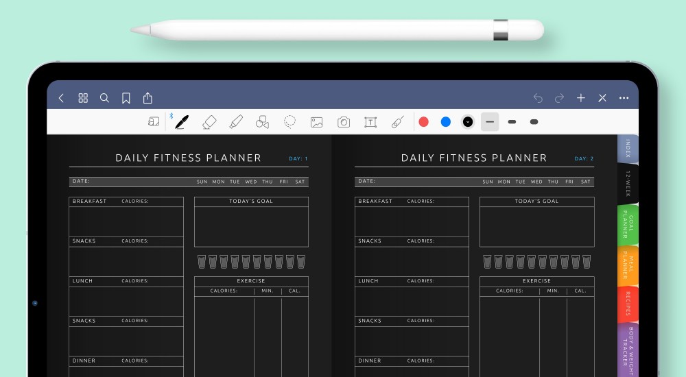 Digital Fitness Planner