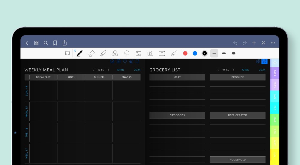 Digital Meal Planner