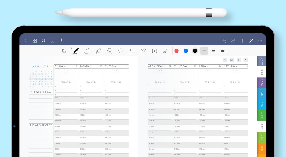 Amazing Digital Weekly Planner