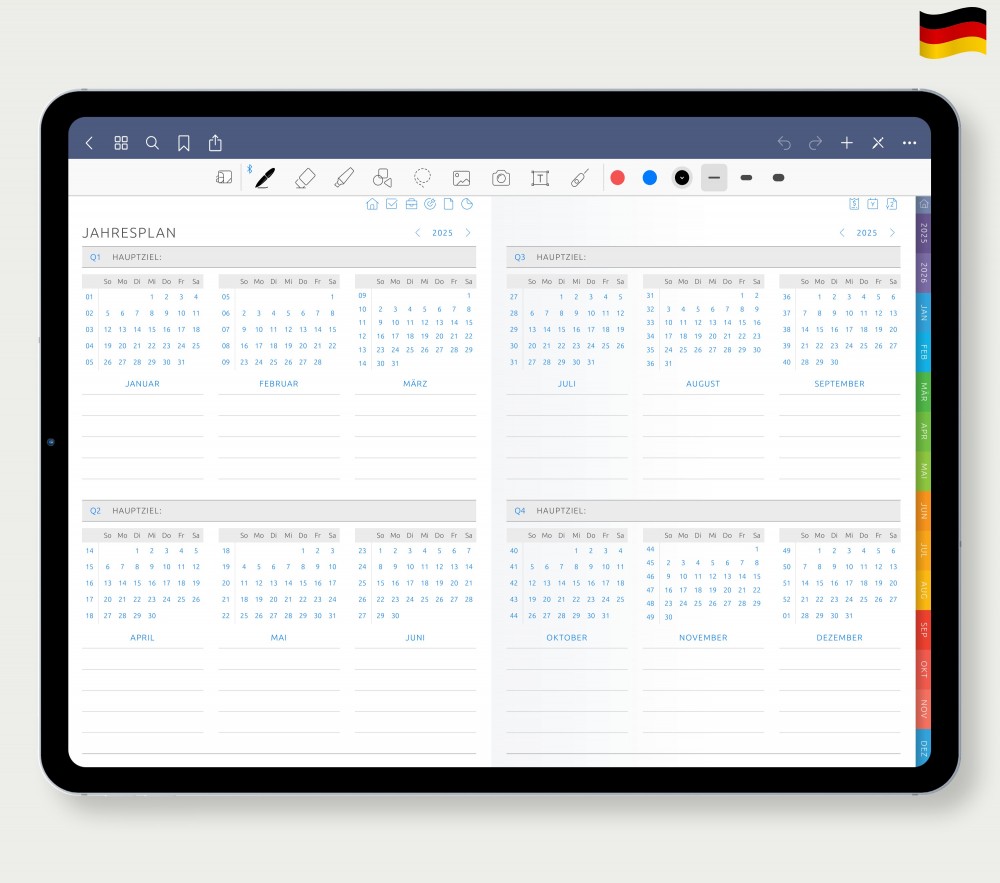 Strategische Ziele festlegen  for Digital Planner