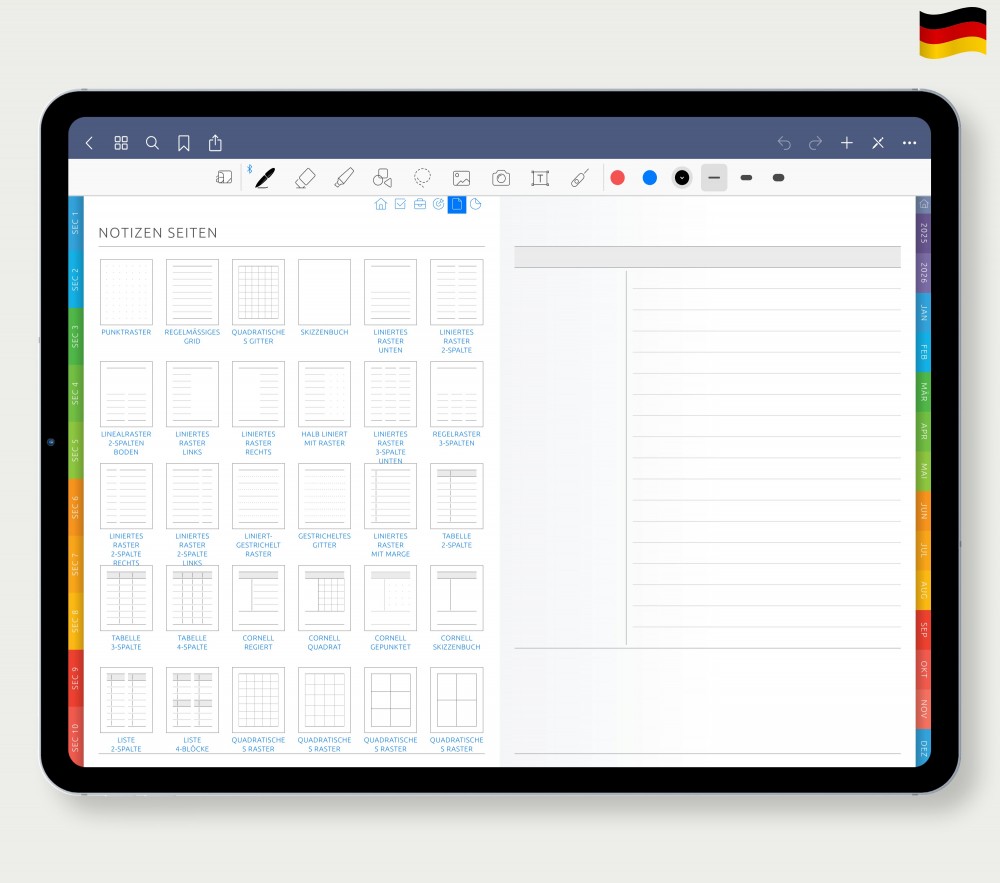 Notizen erweitern  for Digital Planner