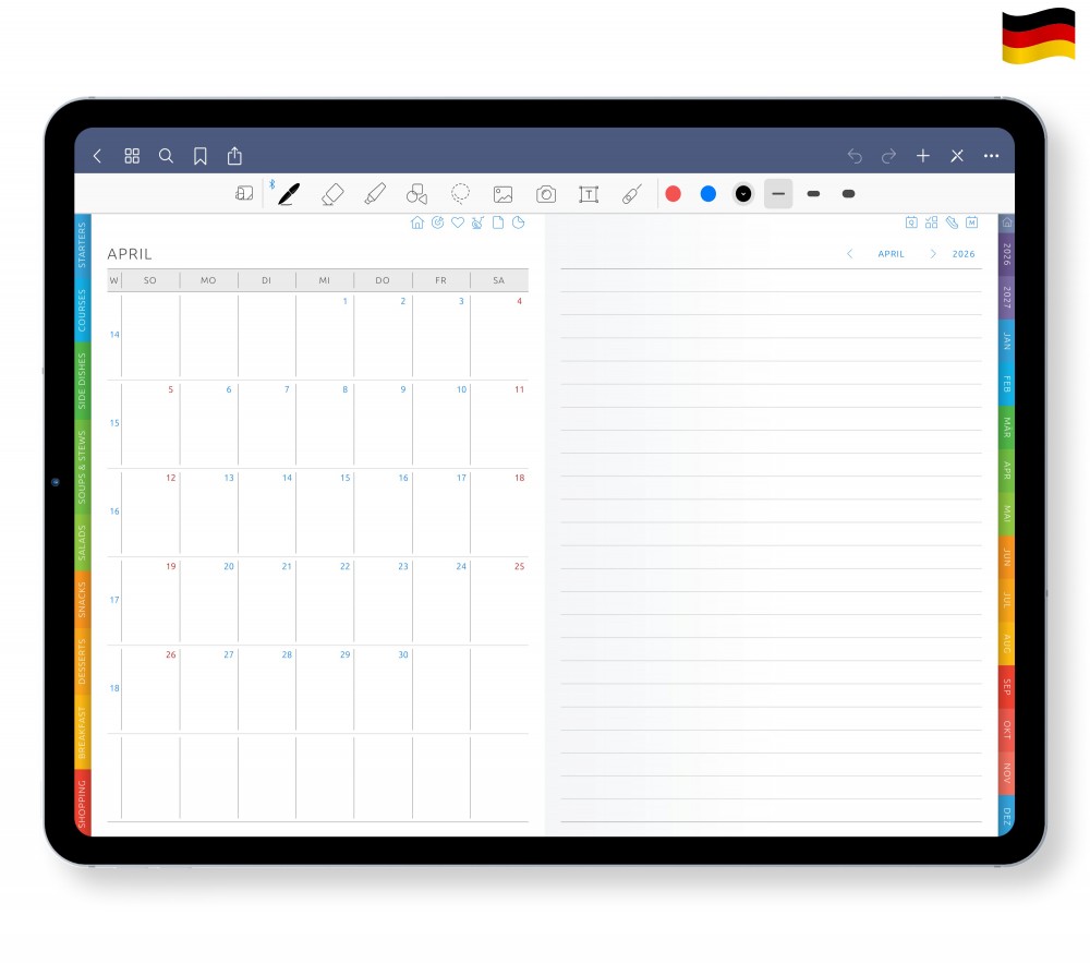 Monatliche Meisterschaft! Template for Digital Planner Monatliche Meisterschaft!  for Digital Planner