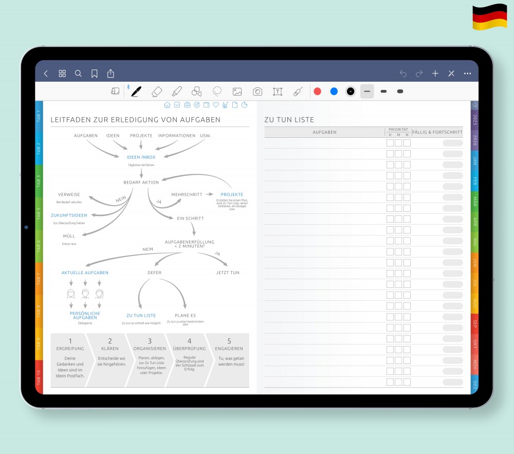 Steigern Sie Ihre Produktivität: Meistern Sie Ihre Aufgaben  for Digital Planner