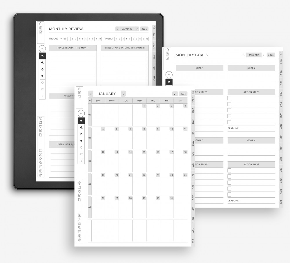 Stay Grounded with Monthly Planning for Kindle Scribe Stay Grounded with Monthly Planning for Kindle Scribe