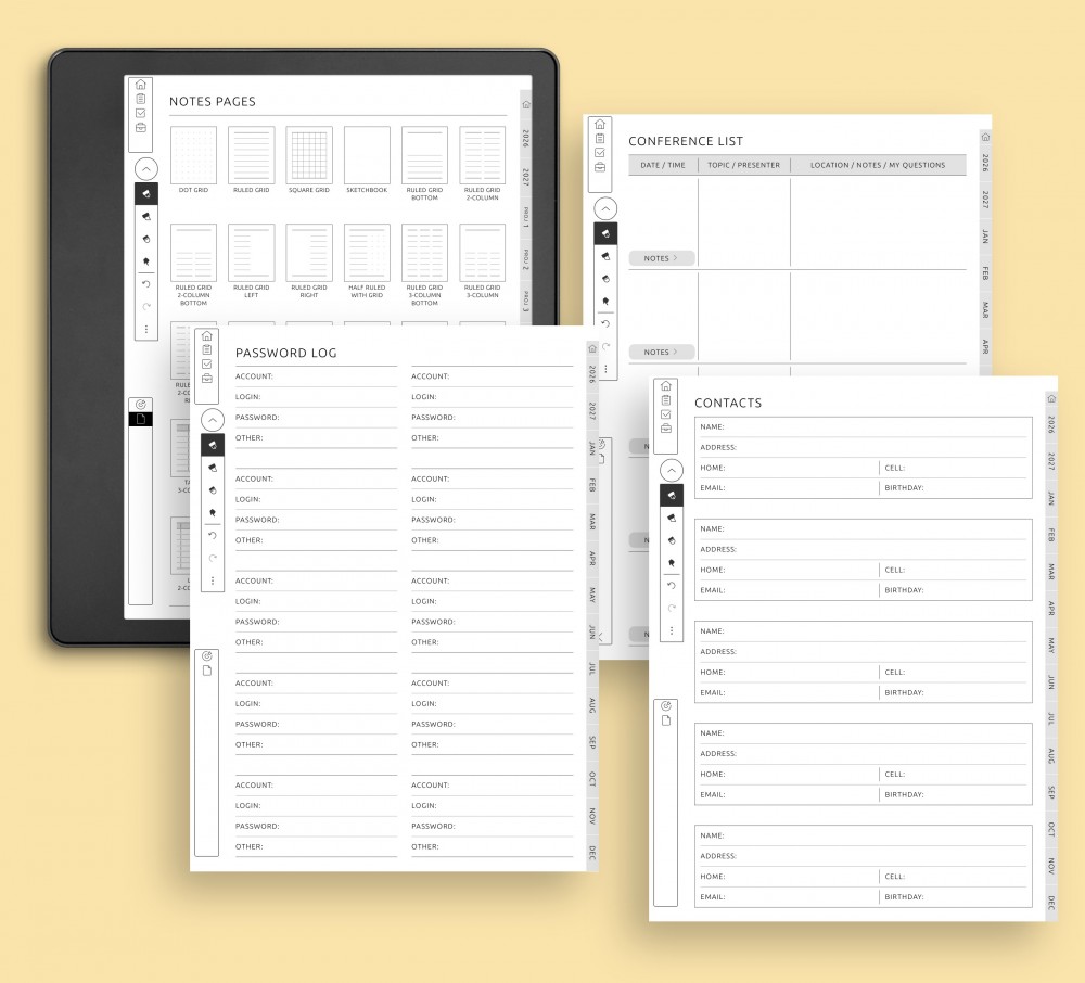 Extra Pages & Flexible Templates for Kindle Scribe