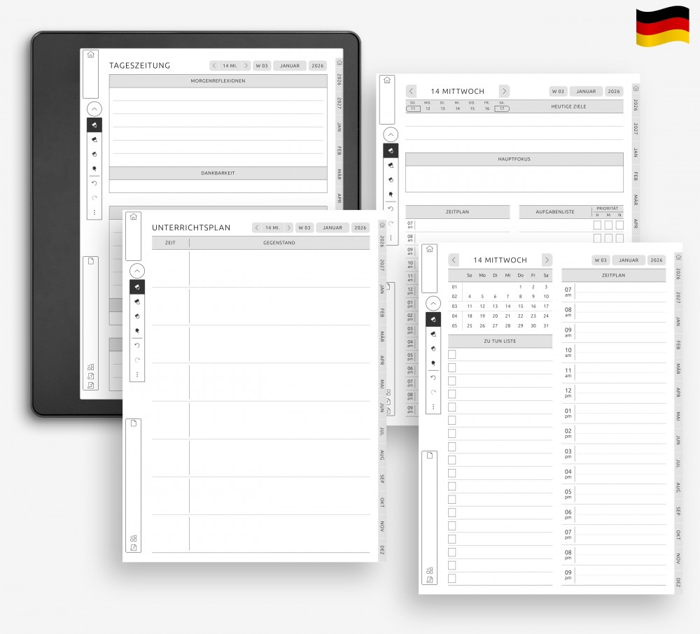 ✏️ Planen Sie jeden Tag mit Klarheit for Kindle Scribe ✏️ Planen Sie jeden Tag mit Klarheit for Kindle Scribe