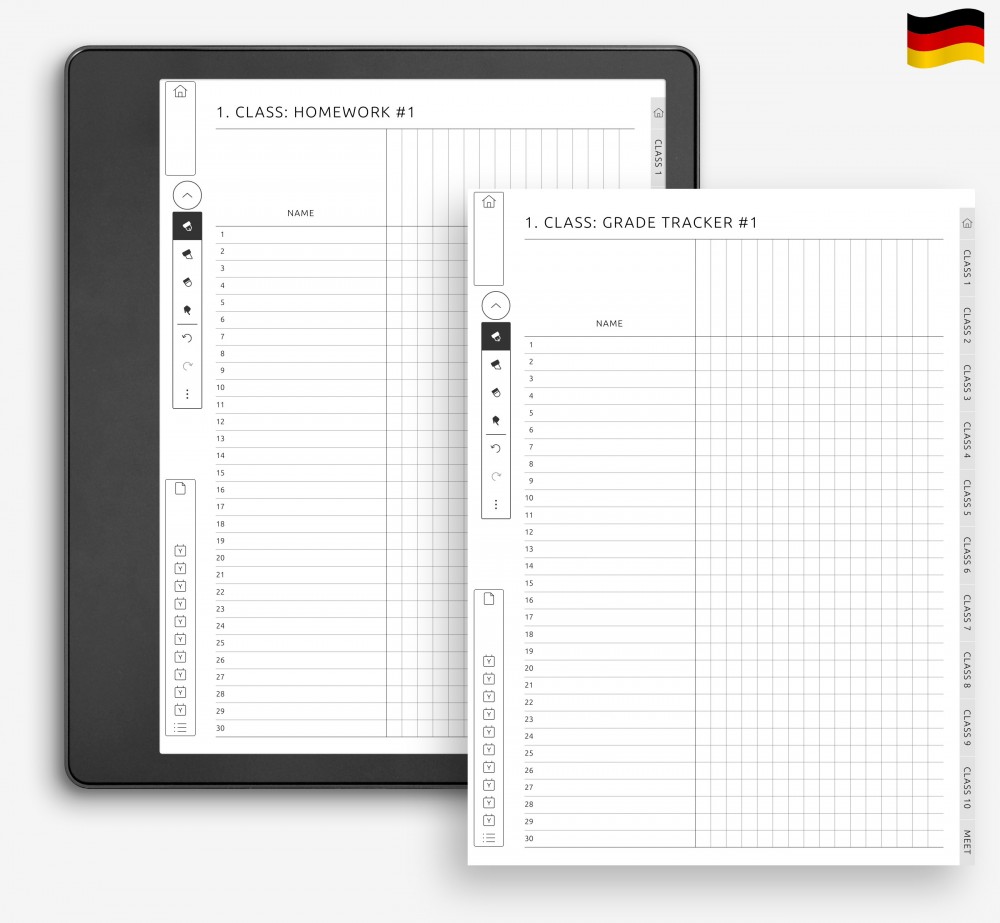 🧮 Aufgaben und Noten an einem Ort verfolgen for Kindle Scribe 🧮 Aufgaben und Noten an einem Ort verfolgen for Kindle Scribe