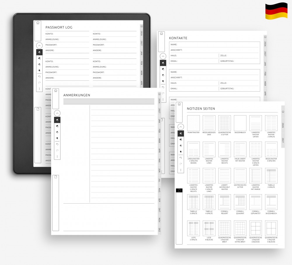 🗃️ Notizen, Kontakte und wichtige Informationen organisieren for Kindle Scribe 🗃️ Notizen, Kontakte und wichtige Informationen organisieren for Kindle Scribe