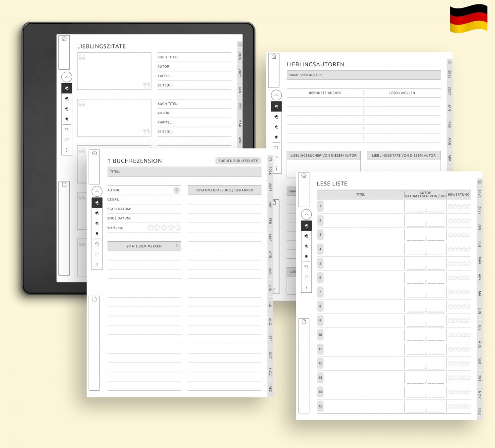 📖 Erstellen Sie Ihr persönliches Lesetagebuch for Kindle Scribe 📖 Erstellen Sie Ihr persönliches Lesetagebuch for Kindle Scribe