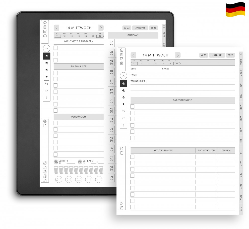 Tägliche Seiten kombinieren for Kindle Scribe