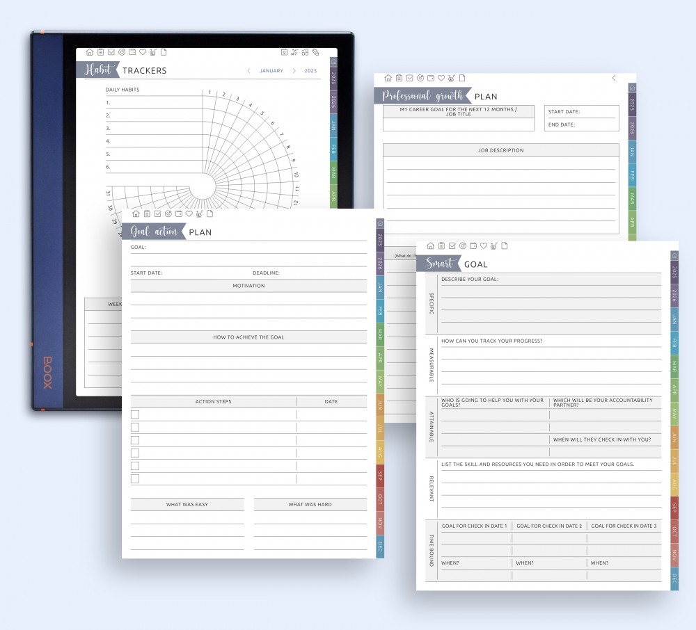Set Goals That Reflect Your Faith and Vision for Boox Note Planner Set Goals That Reflect Your Faith and Vision Template for Boox Note