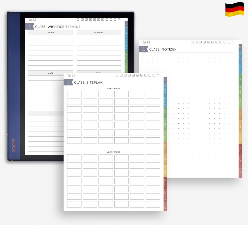🪑 Planen, notieren und verfolgen – ganz einfach for Boox Note Planner 🪑 Planen, notieren und verfolgen – ganz einfach Template for Boox Note