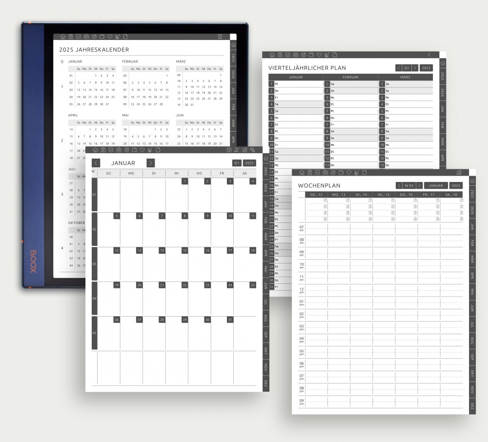 Termine, Besprechungen und Veranstaltungen mühelos abwickeln for Boox Note Planner Termine, Besprechungen und Veranstaltungen mühelos abwickeln Template for Boox Note
