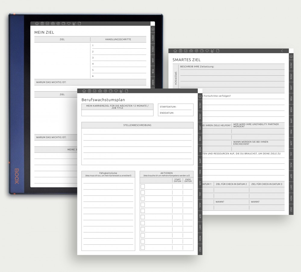 Entfesseln Sie Ihr Potenzial: Erreichen Sie Ihre Ziele mit unserem Planer for Boox Note Planner Entfesseln Sie Ihr Potenzial: Erreichen Sie Ihre Ziele mit unserem Planer Template for Boox Note