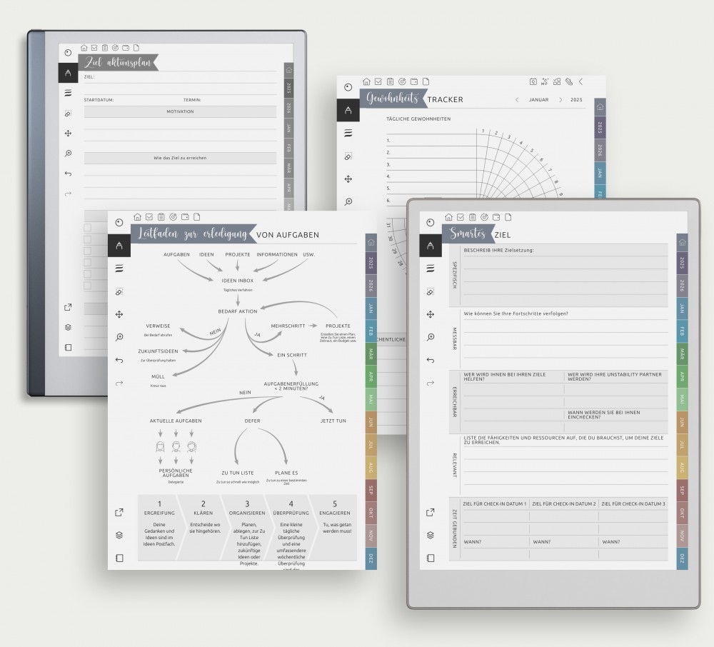 Steigern Sie Ihre Produktivität Template for reMarkable