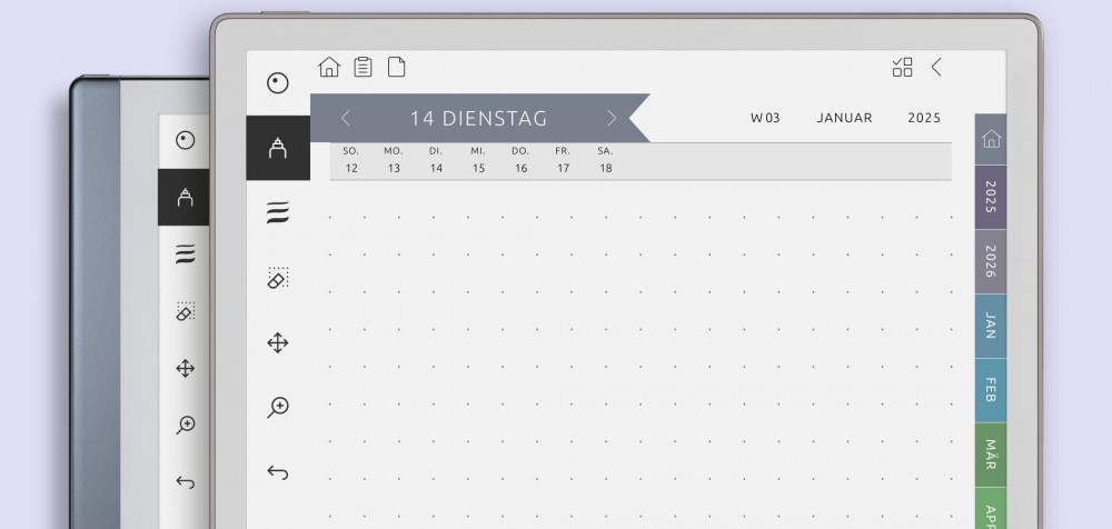 reMarkable Tägliche Notizen - Dot Grid Papier