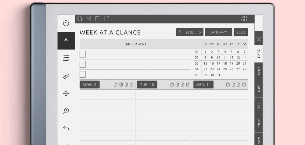 reMarkable Weekly Planner