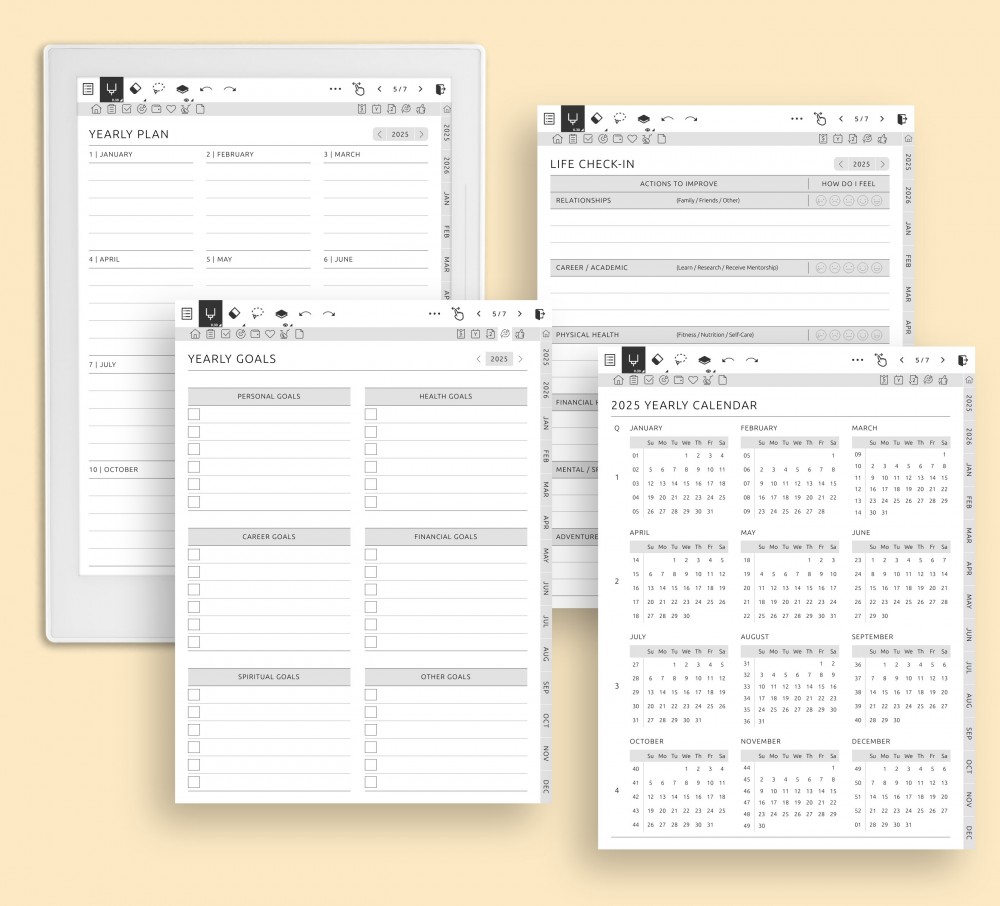 Look Ahead with Confidence for Supernote Planner Look Ahead with Confidence Template for Supernote
