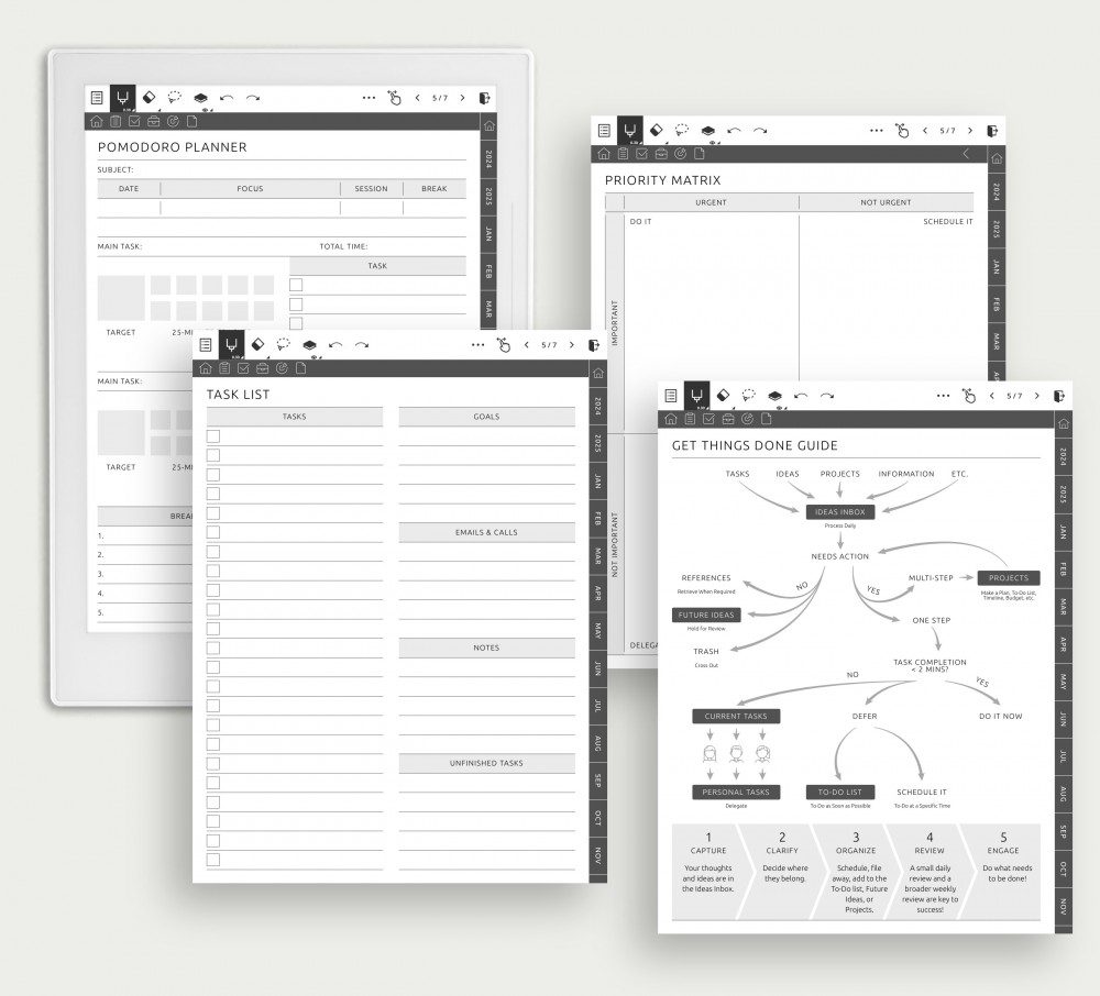Harness Productivity Tools Template for Supernote