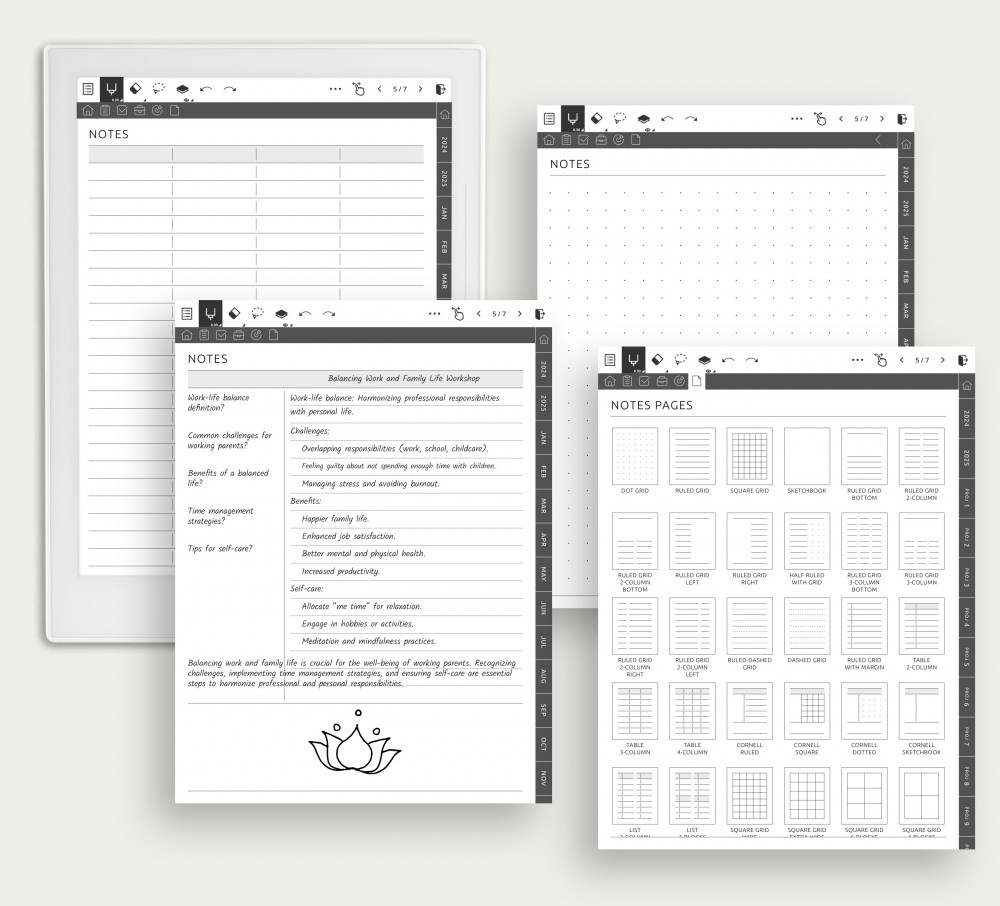 Elevate Your Note-Taking Template for Supernote