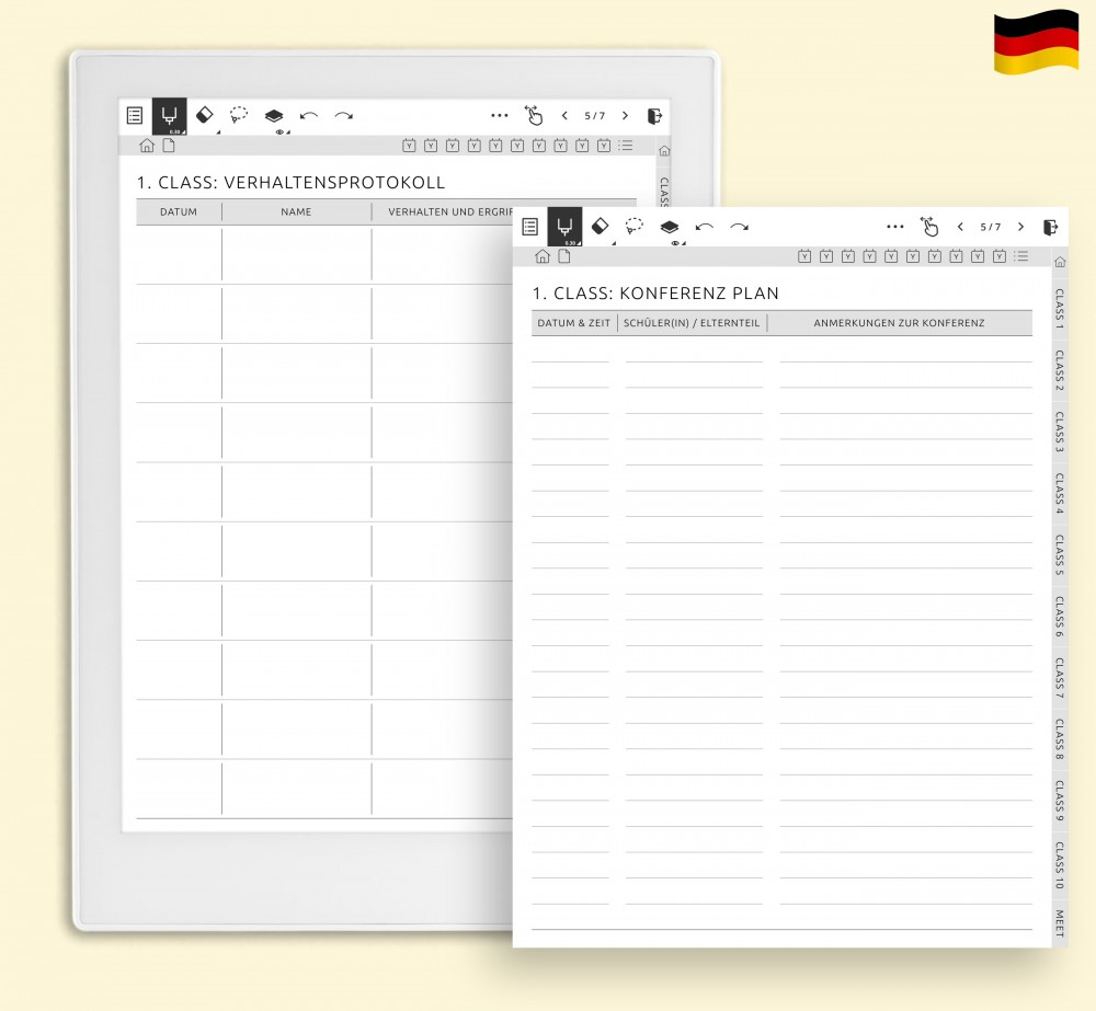 📋 Kommunikation und Schülerentwicklung gezielt fördern for Supernote Planner 📋 Kommunikation und Schülerentwicklung gezielt fördern Template for Supernote