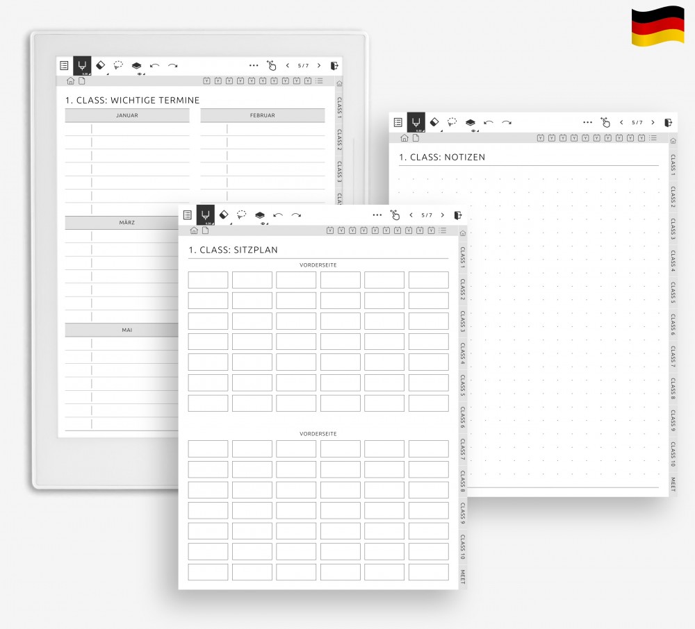 🪑 Planen Sie Ihren Raum und behalten Sie den Überblick for Supernote Planner 🪑 Planen Sie Ihren Raum und behalten Sie den Überblick Template for Supernote