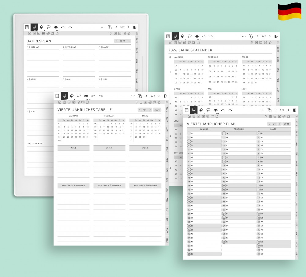 🎯 Skizzieren Sie Ihre Vision for Supernote Planner 🎯 Skizzieren Sie Ihre Vision Template for Supernote