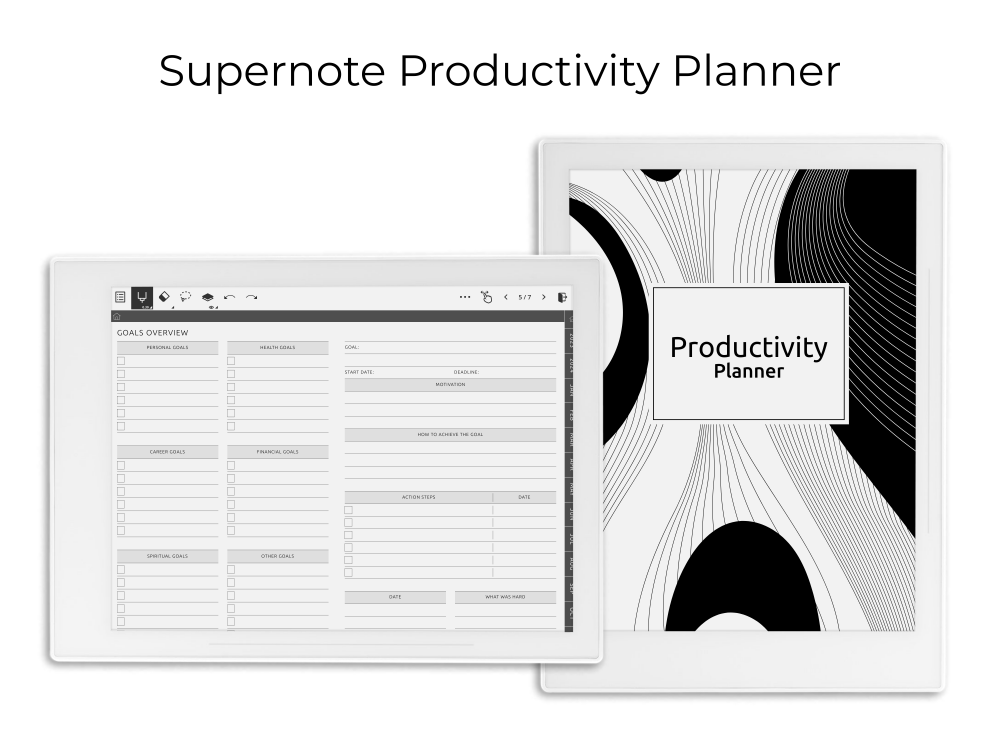 Supernote Productivity Planner