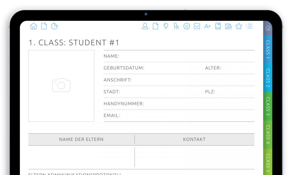 Digital Teacher Planner [Dark] for iPad and Android