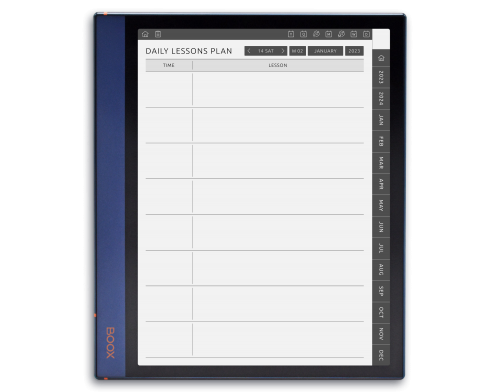 ONYX BOOX - Teacher Planner