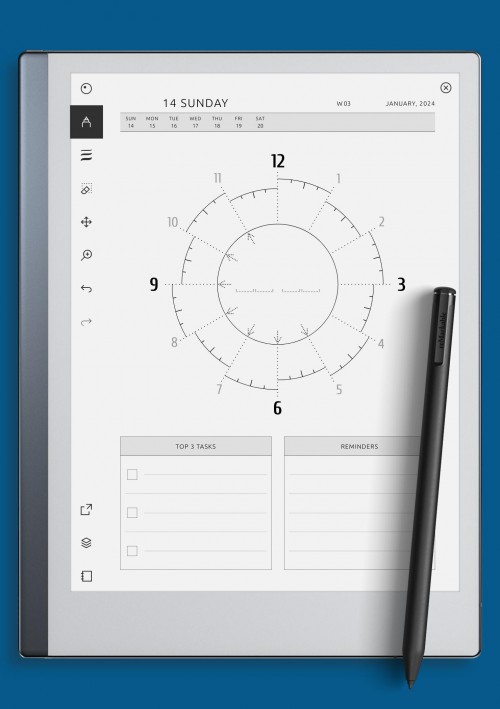 reMarkable Daily Chronodex Template