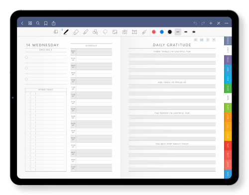 Good Daily Gratitude Digital Planner