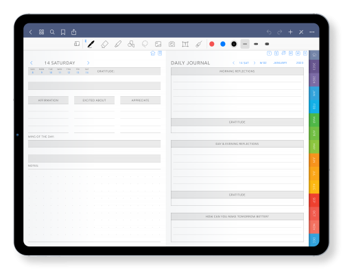 iPad Gratitude Planner - Get Your GoodNotes Planner Template PDF for GoodNotes, Notability