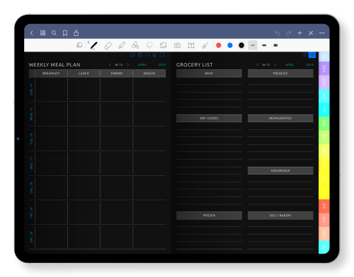 Digital Meal Planner