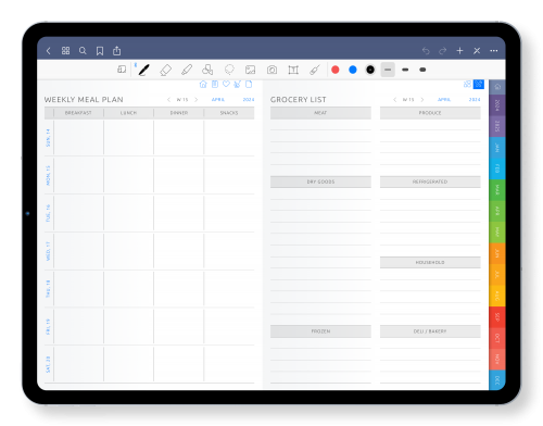 Digital Meal Planner