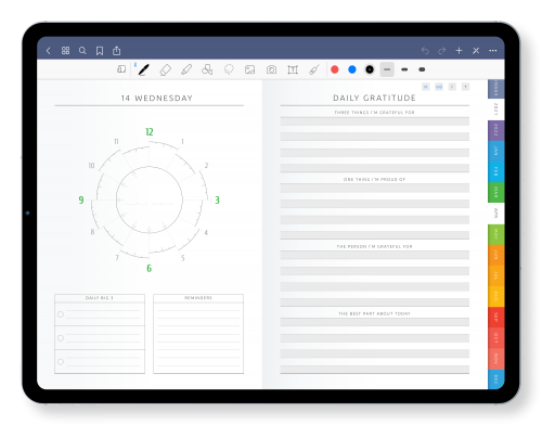 Amazing GoodNotes Productivity Planner