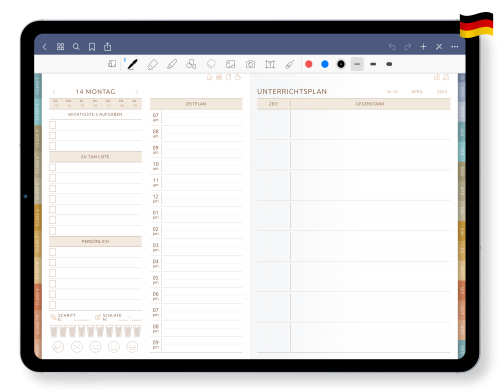Digitaler Planer für Lehrer für iPad und Android