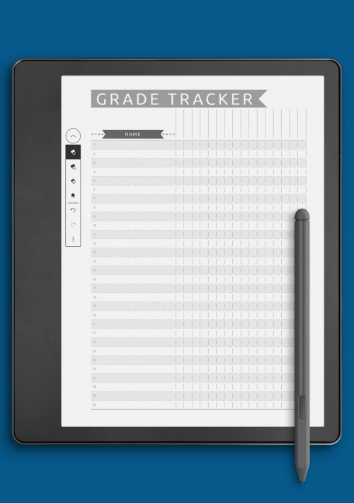 Gradebook - Casual Style for Kindle Scribe