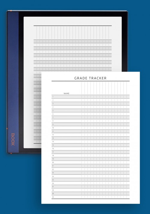 Gradebook - Original Style for BOOX Note